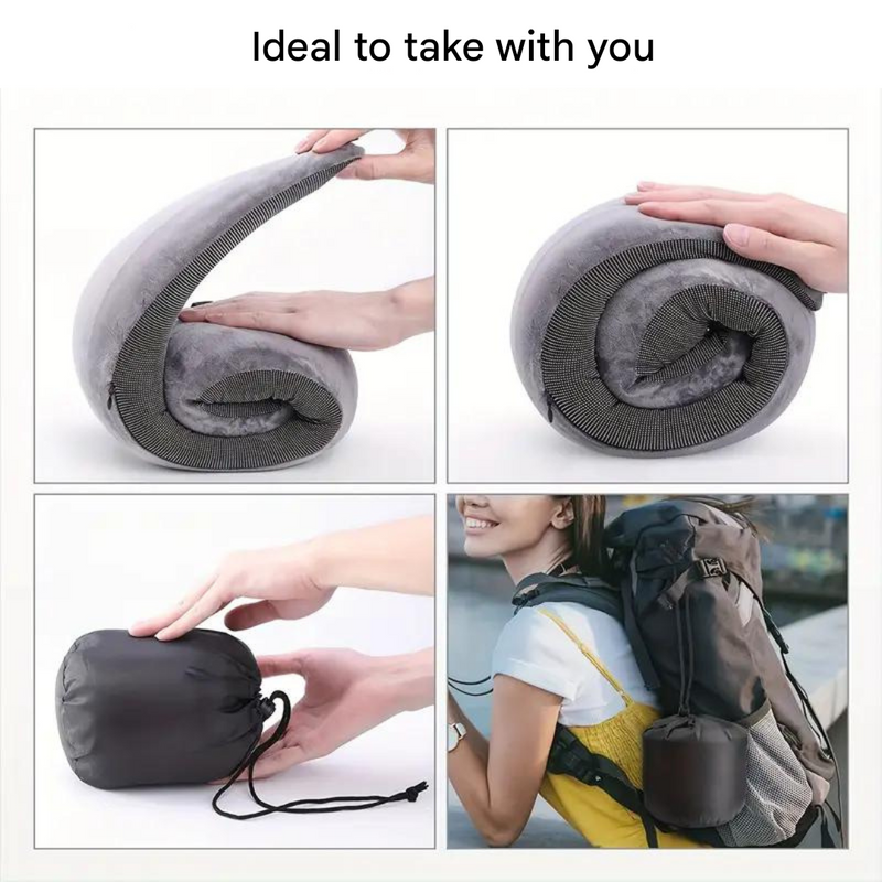 360 Degree Neck Pillow Memory Foam Travel Pillow Airplane Support – product view 4 | Great Lakes Outdoor