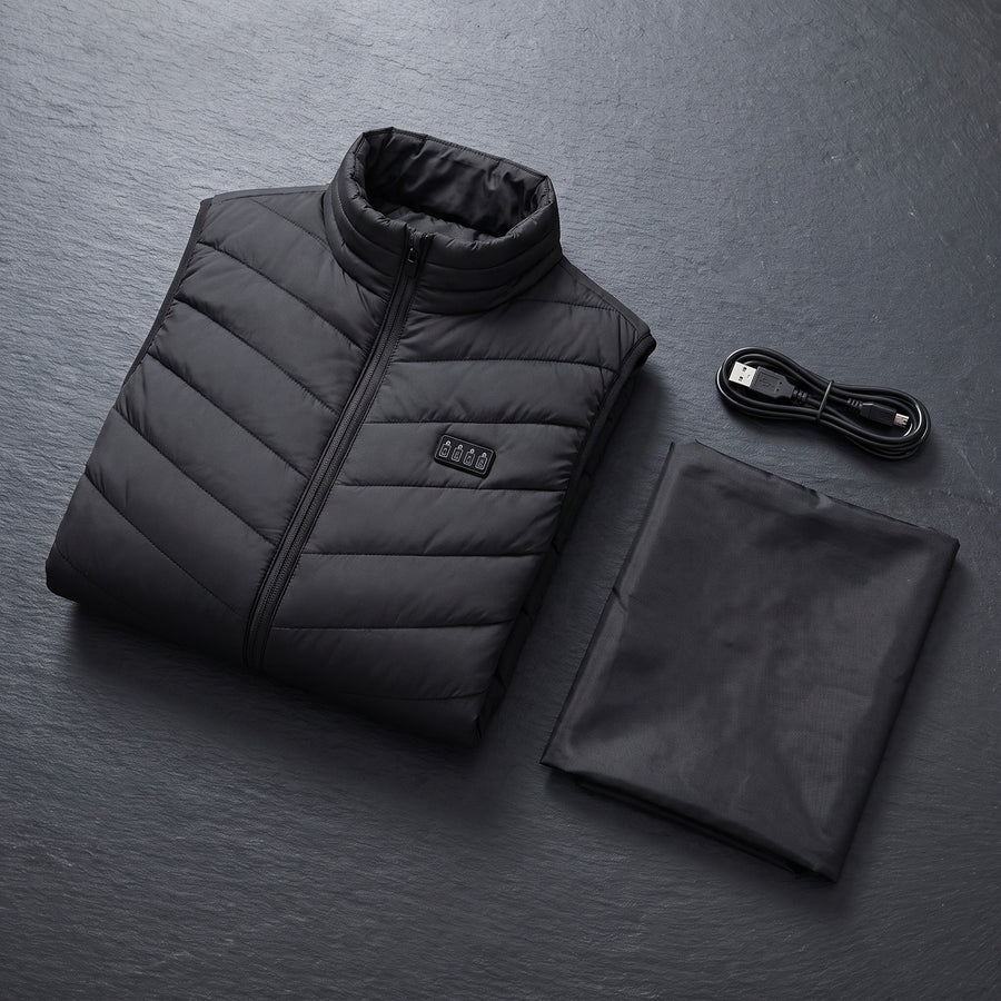 4 Zone Control Heated Vest 26 Heating Panels USB Men's Work Gilet, product photo 6