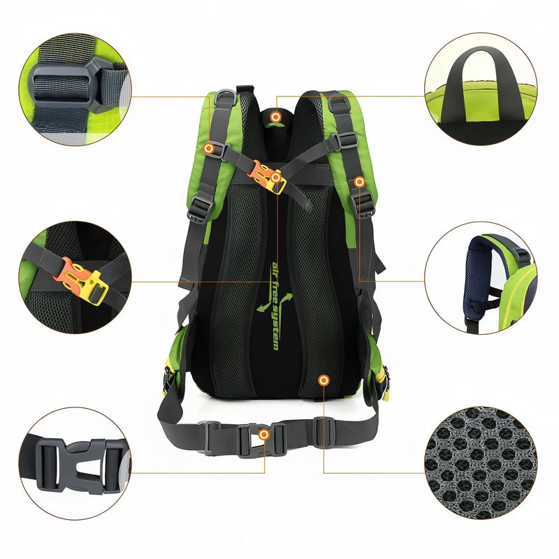 40L Hiking Backpack Lightweight Trekking Pack for Outdoor Travel – product view 6 | Great Lakes Outdoor