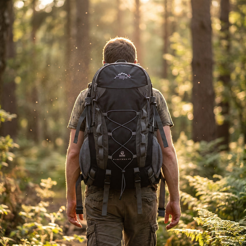 40L Hiking Backpack Vented Back Panel Laptop Sleeve Trekking Pack, product photo 3
