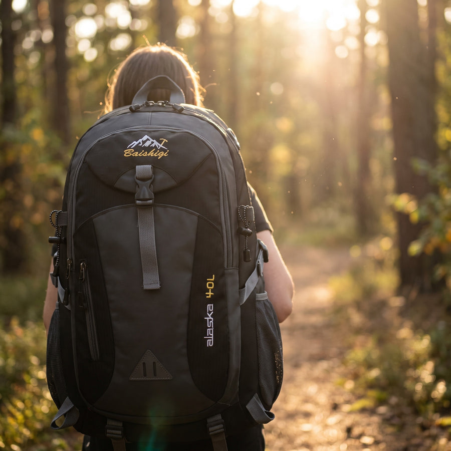 40L Waterproof Outdoor Backpack Padded Strap Hiking Camping Rucksack, product photo 3