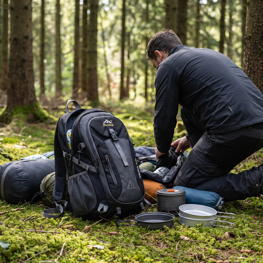 40L Waterproof Outdoor Backpack Padded Strap Hiking Camping Rucksack, product photo 5