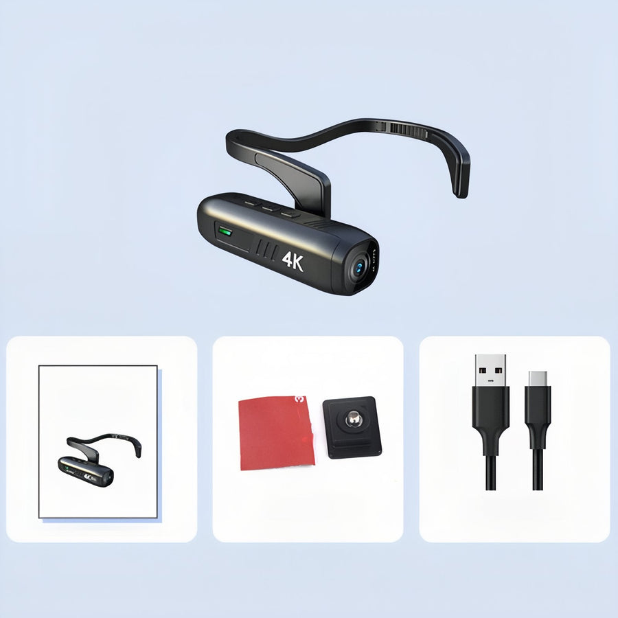 4K Head-Mounted Action Camera Hands-Free Portable Hiking Camcorder – product view 4 | Great Lakes Outdoor