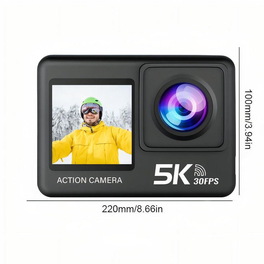 5K Action Camera Waterproof Hiking and Outdoor Video Recorder – product view 3 | Great Lakes Outdoor