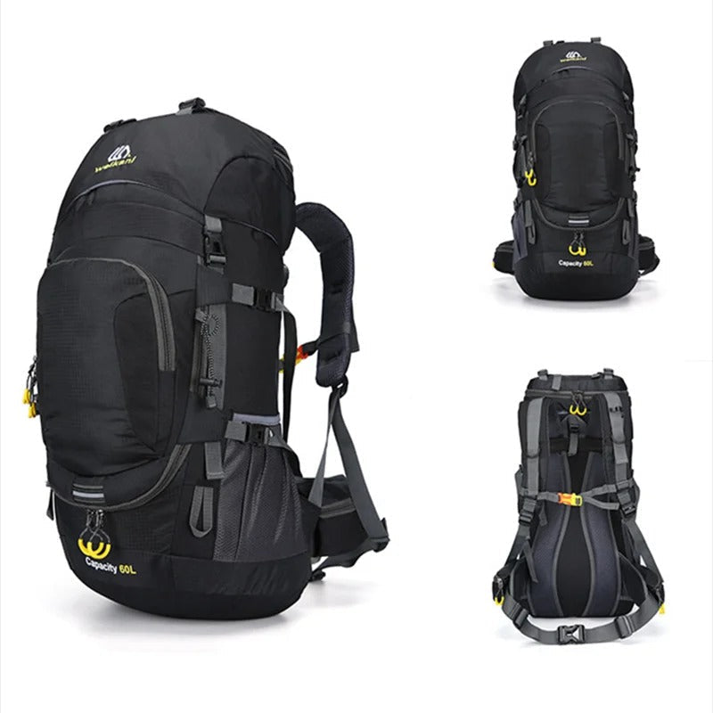 60L Waterproof Hiking Backpack Large Capacity Outdoor Travel Pack – product view 3 | Great Lakes Outdoor