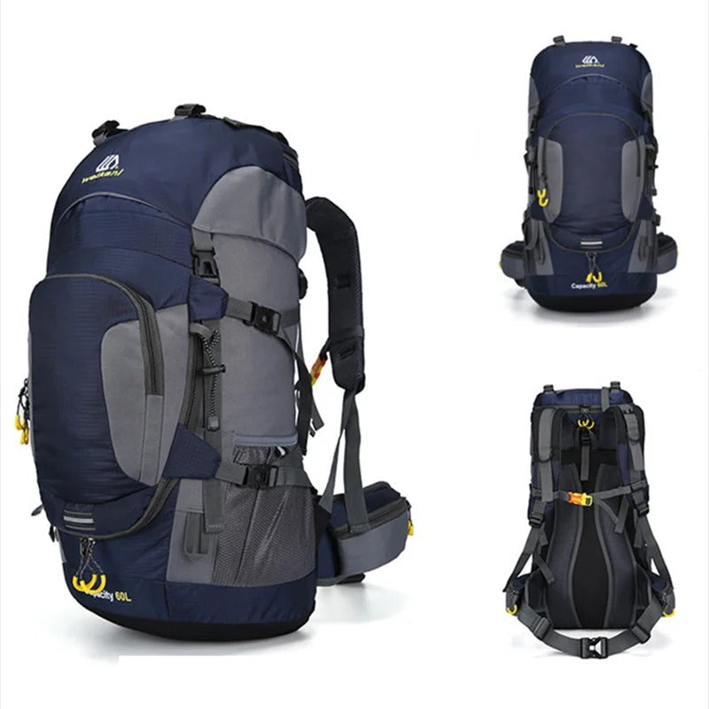 60L Waterproof Hiking Backpack Large Capacity Outdoor Travel Pack – product view 4 | Great Lakes Outdoor