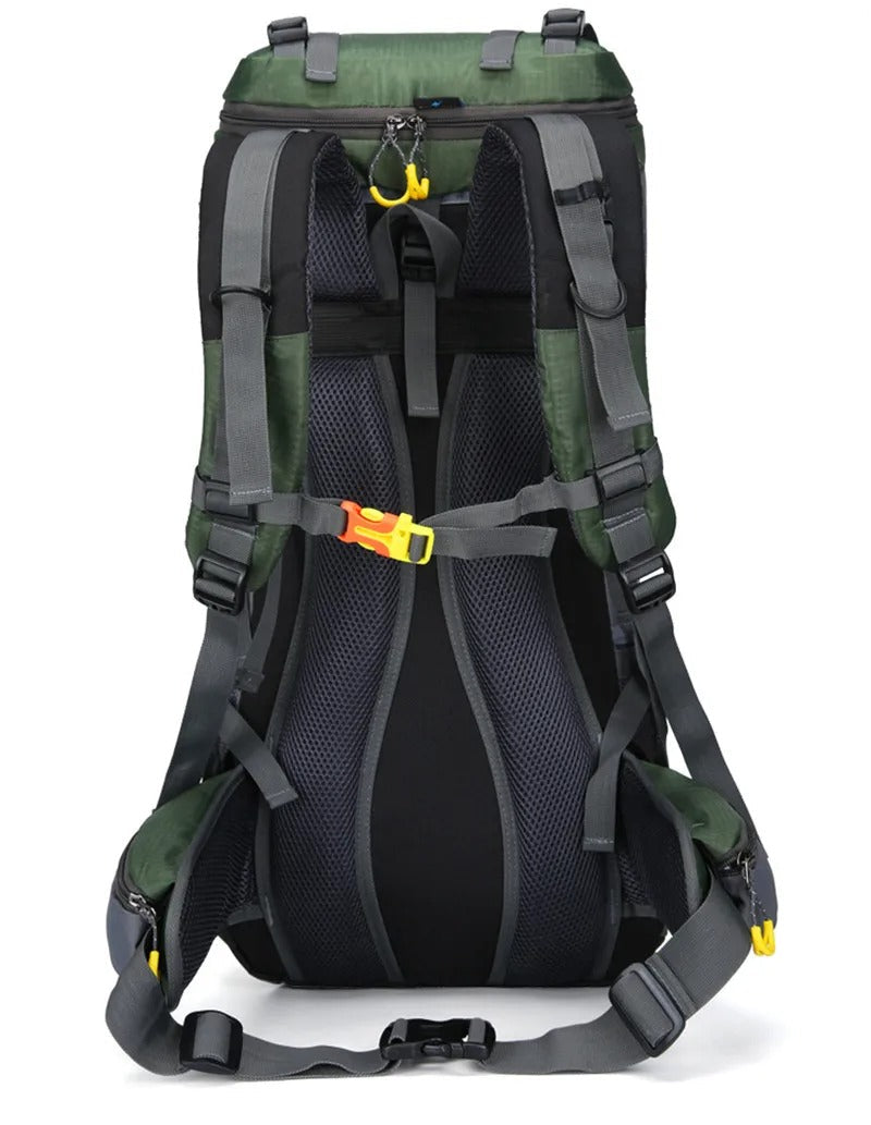 60L Waterproof Hiking Backpack Large Capacity Outdoor Travel Pack – product view 11 | Great Lakes Outdoor