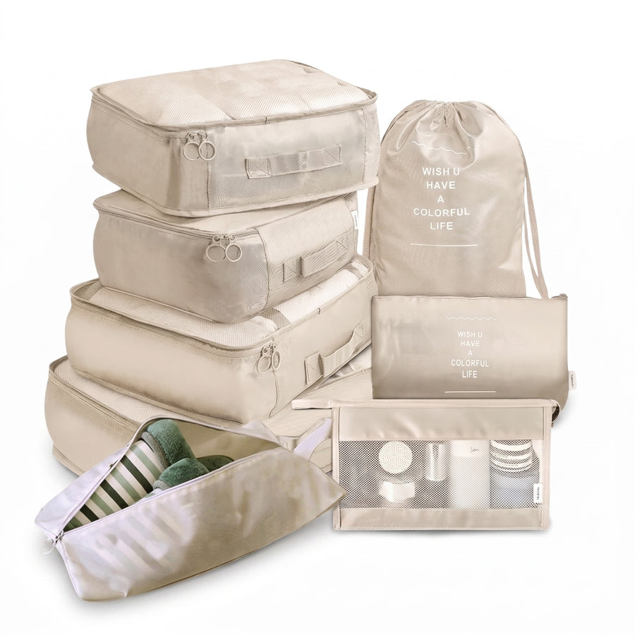 8 Piece Packing Cube Set Luggage Organizer Travel Storage Bags, product photo 6