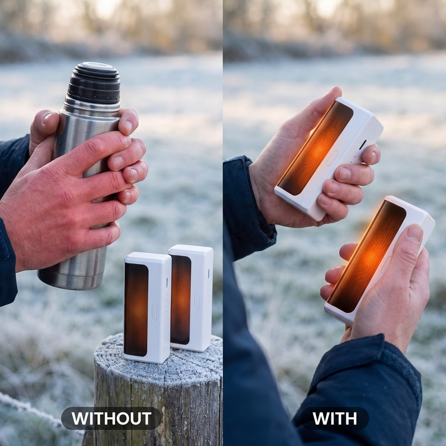 Aluminum Hand Warmers 2 Pack Double Sided Heat Magnetic Pocket Heaters, product photo 4