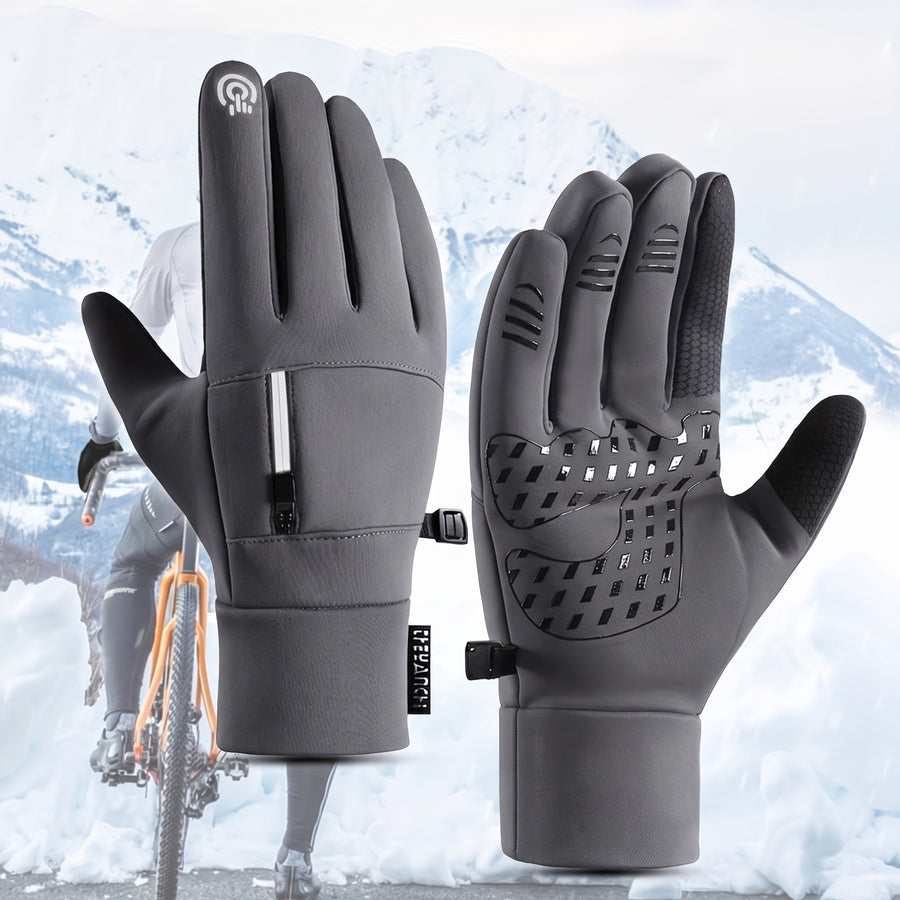 Anti Slip Winter Gloves Windproof Touchscreen Cycling Walking Mitts, product photo 6