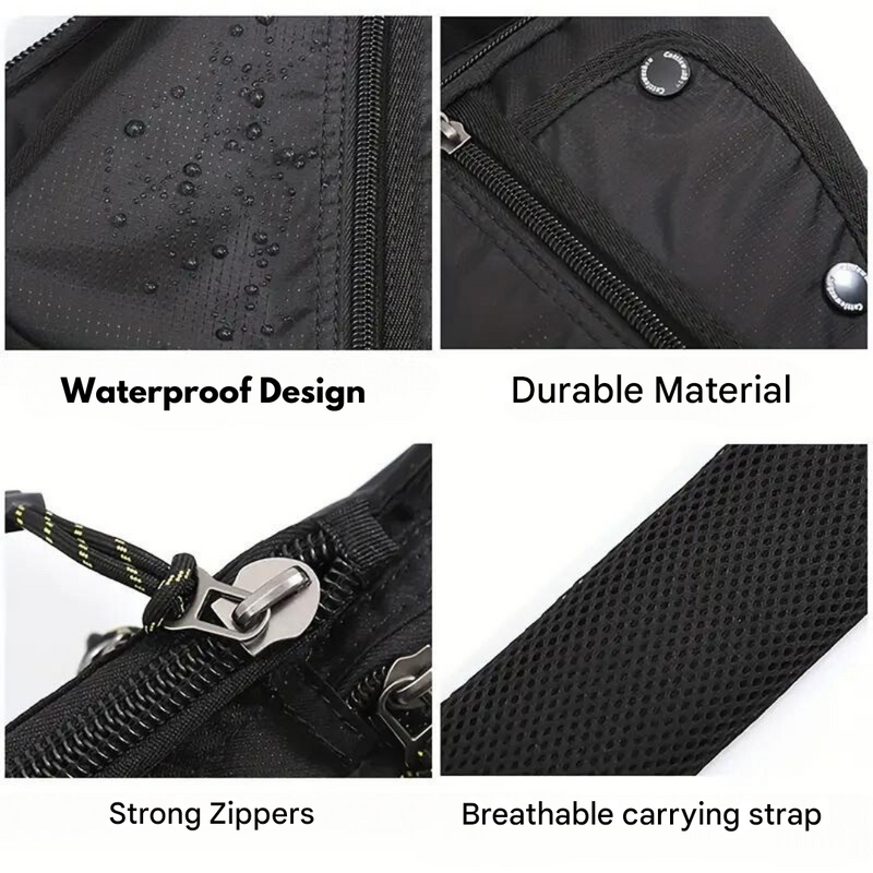 Anti Theft Crossbody Bag Water Resistant Outdoor Travel Sling Bag – product view 4 | Great Lakes Outdoor
