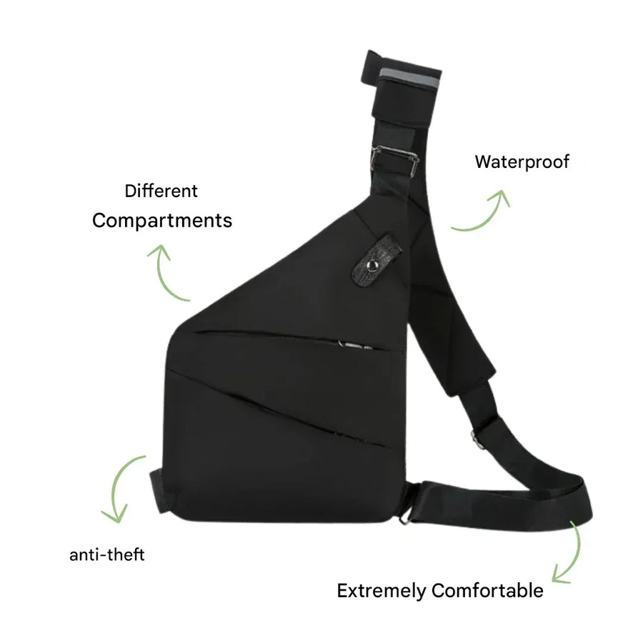 Anti-Theft Shoulder Bag Travel Crossbody Lightweight Sling Bag – product view 2 | Great Lakes Outdoor