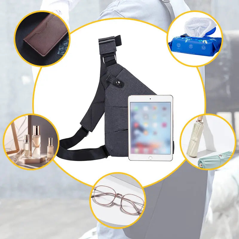 Anti-Theft Shoulder Bag Travel Crossbody Lightweight Sling Bag – product view 5 | Great Lakes Outdoor