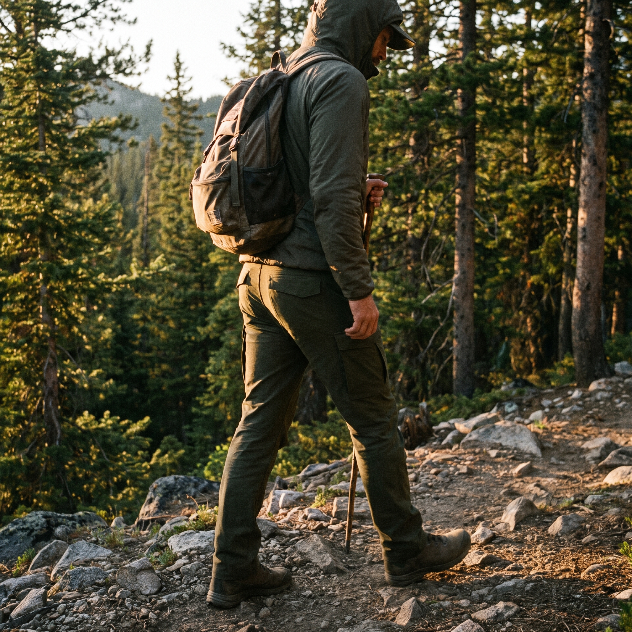 Archon IX9 Men’s Lightweight Tactical Pants – Quick-Dry Stretch Pants – product view 2 | Great Lakes Outdoor