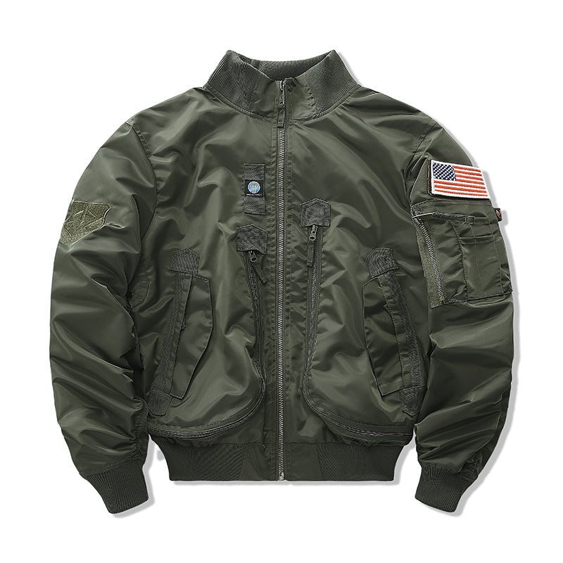 Archon MA-1 Style Flight Jacket in Army Green For Winter