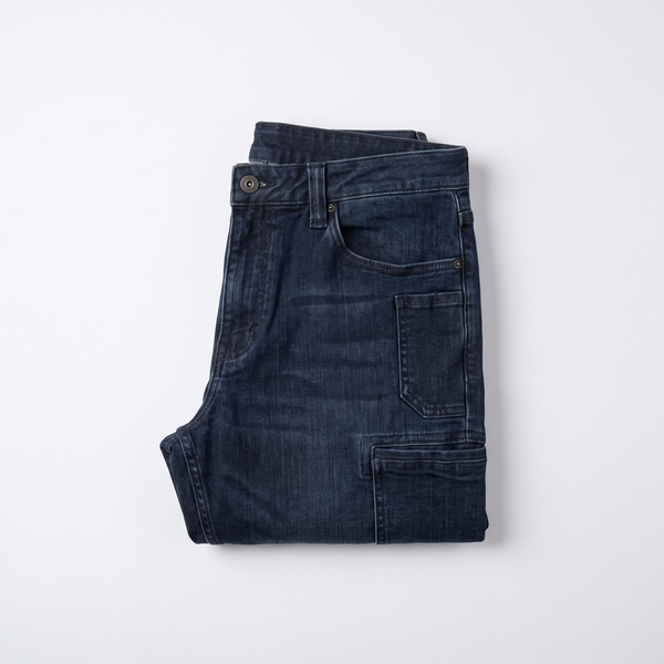 Men's Tactical Jeans Stretch Denim Work Pants with Cargo Pockets