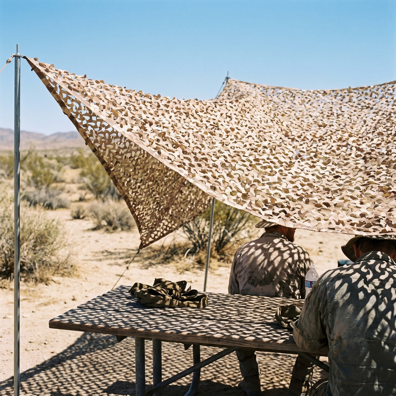 Camouflage Net Desert Sand 210D Oxford Waterproof UV Treated Shade, product photo 5