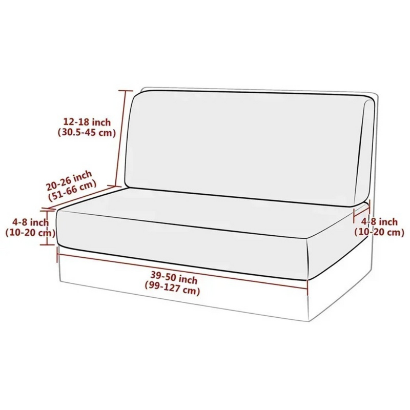Camper Sofa Cover Set Stretch RV Cushion Covers Microfiber – product view 11 | Great Lakes Outdoor