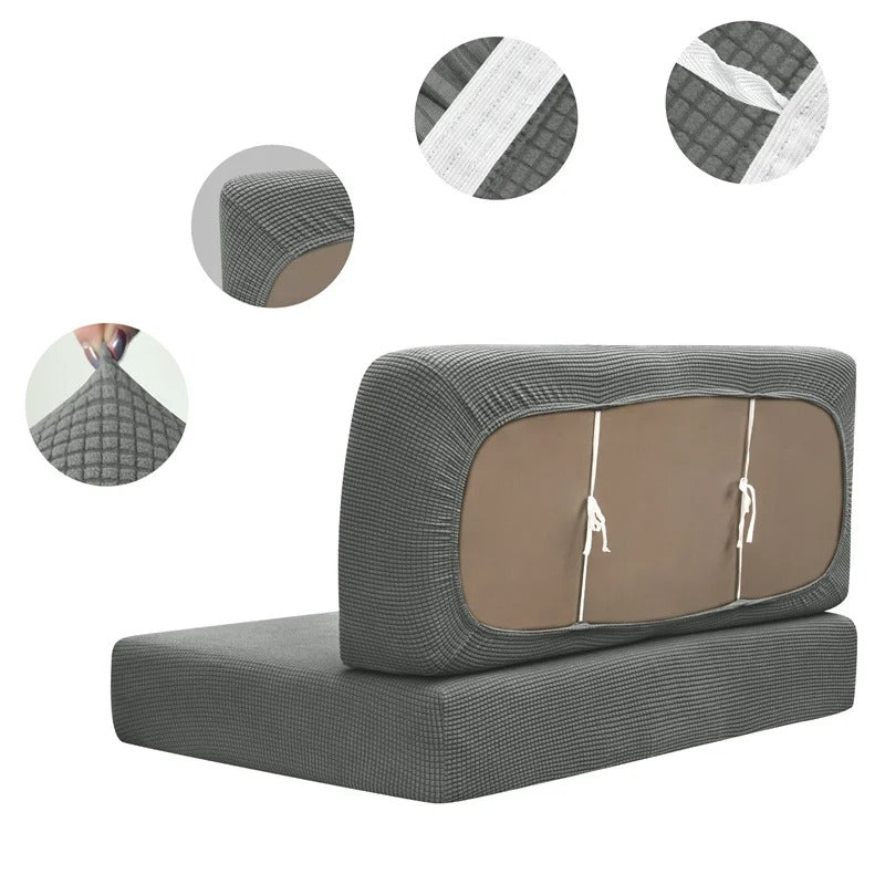 Camper Sofa Cover Set Stretch RV Cushion Covers Microfiber – product view 15 | Great Lakes Outdoor