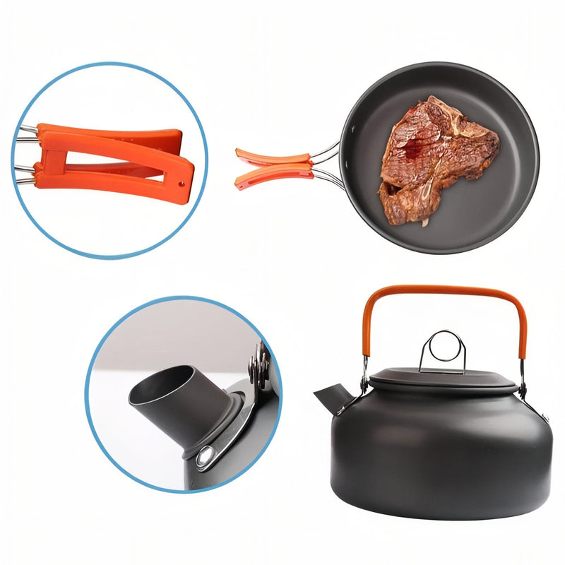Camping Cookware Set 2-Person Lightweight Backpacking Mess Kit – product view 6 | Great Lakes Outdoor
