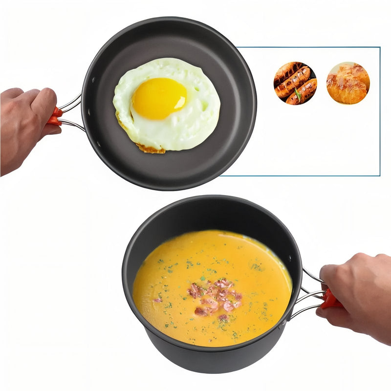 Camping Cookware Set 2-Person Lightweight Backpacking Mess Kit – product view 7 | Great Lakes Outdoor