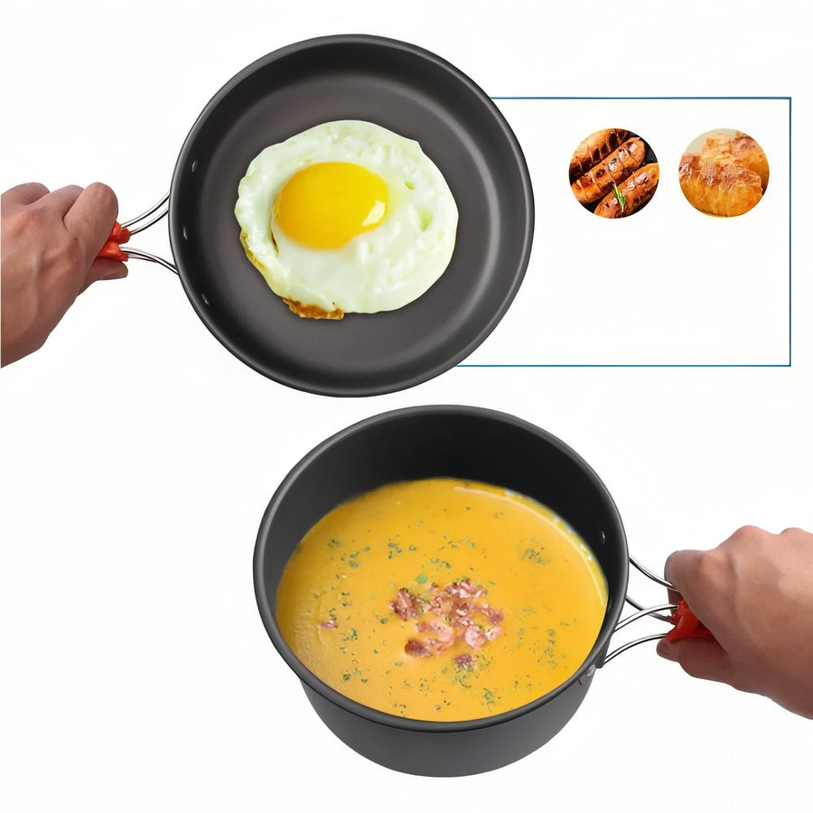 Camping Cookware Set 2-Person Lightweight Backpacking Mess Kit – product view 7 | Great Lakes Outdoor