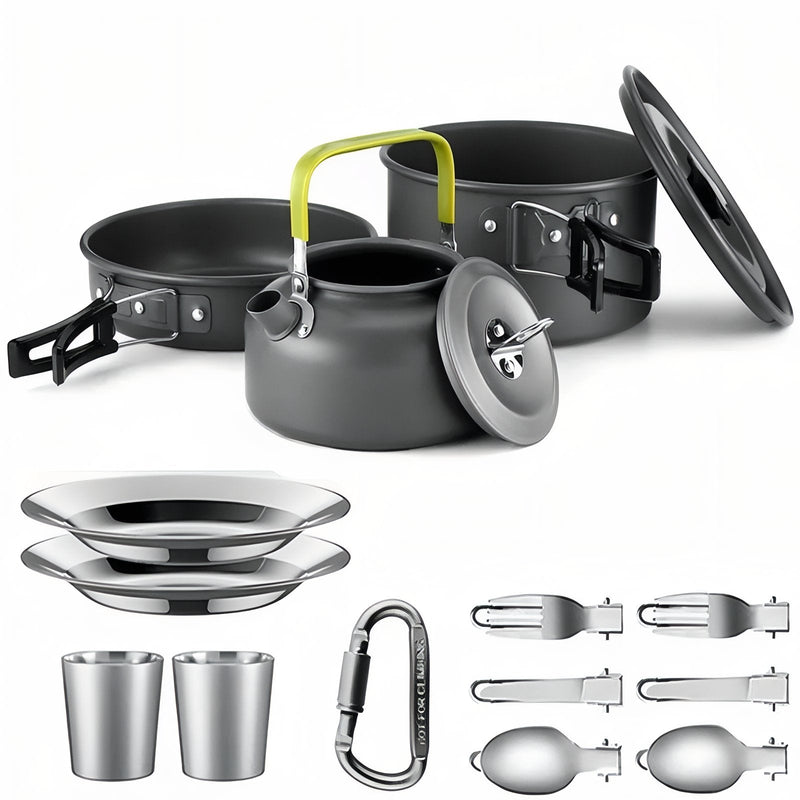 Camping Cookware Set 2-Person Lightweight Backpacking Mess Kit – product view 18 | Great Lakes Outdoor