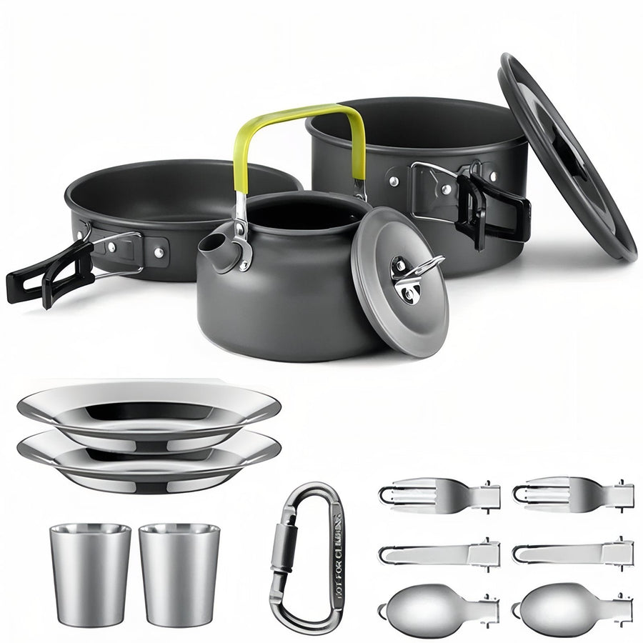 Camping Cookware Set 2-Person Lightweight Backpacking Mess Kit – product view 18 | Great Lakes Outdoor