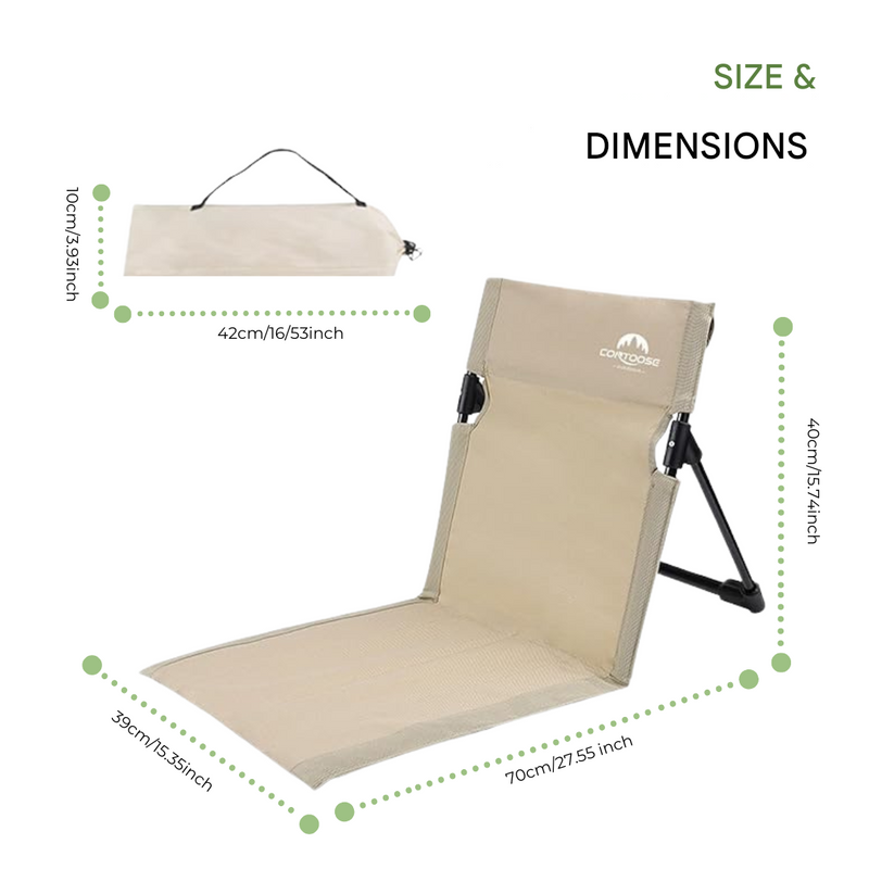 Camping Folding Chair Lightweight Portable Outdoor Compact Seat – product view 6 | Great Lakes Outdoor