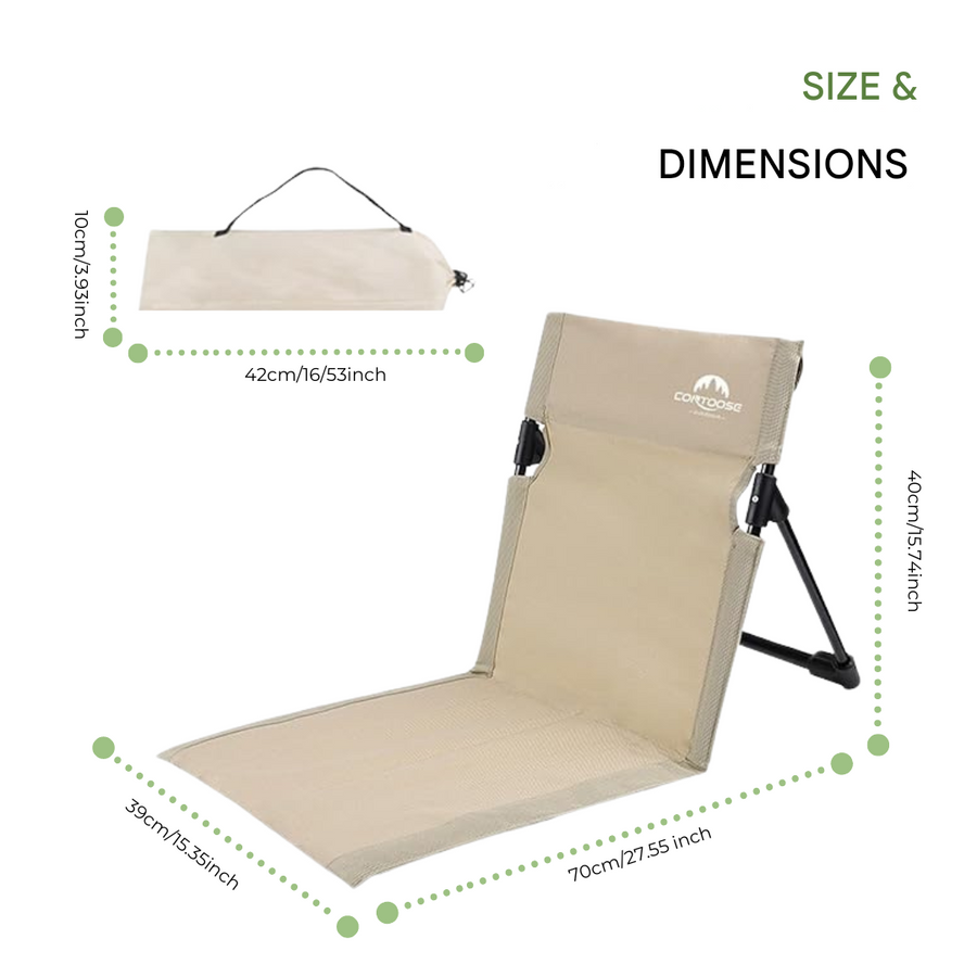 Camping Folding Chair Lightweight Portable Outdoor Compact Seat – product view 6 | Great Lakes Outdoor
