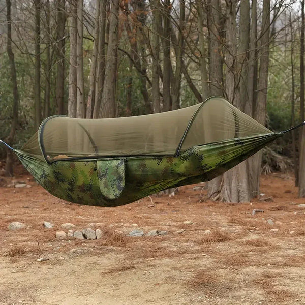 Camping Hammock with Mosquito Net Lightweight Outdoor Single Hammock