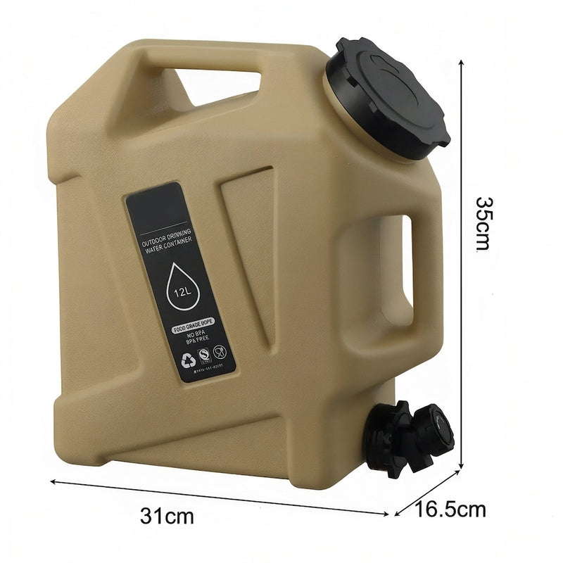 Camping Water Jug 12L Portable Hydration Container with Spigot – product view 4 | Great Lakes Outdoor