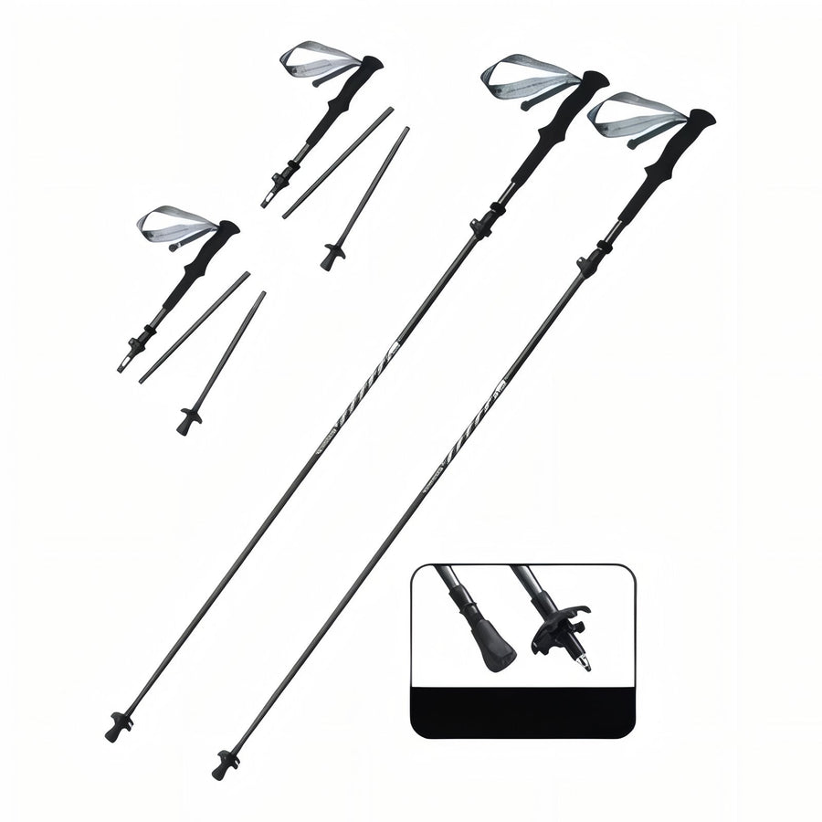 Carbon Fiber Folding Trekking Pole Lightweight Hiking Trail Stick – product view 1 | Great Lakes Outdoor