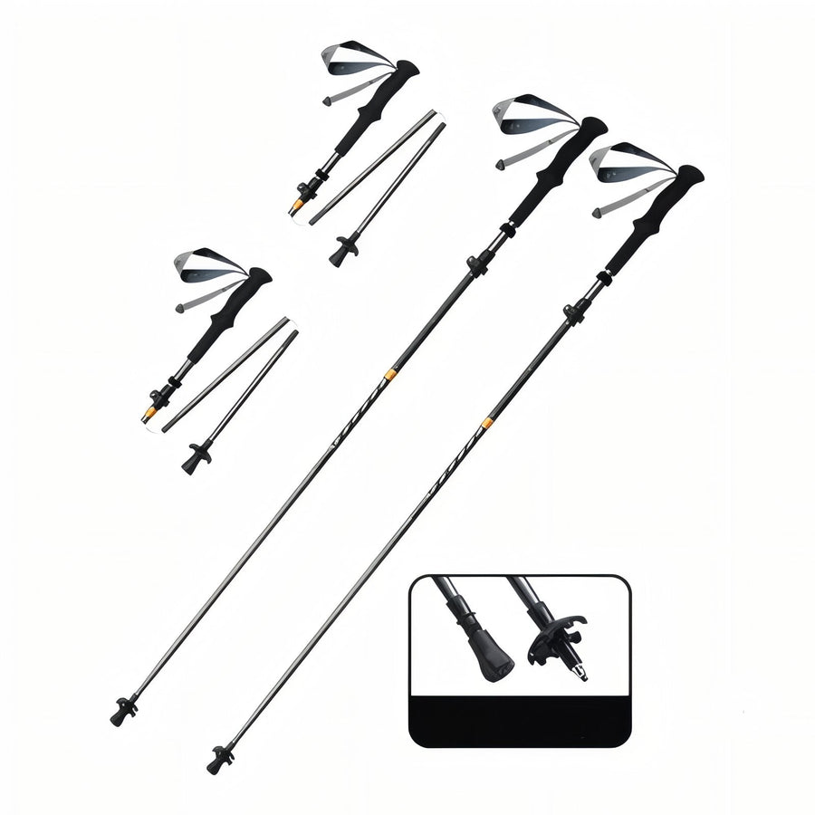 Carbon Fiber Folding Trekking Pole Lightweight Hiking Trail Stick – product view 15 | Great Lakes Outdoor