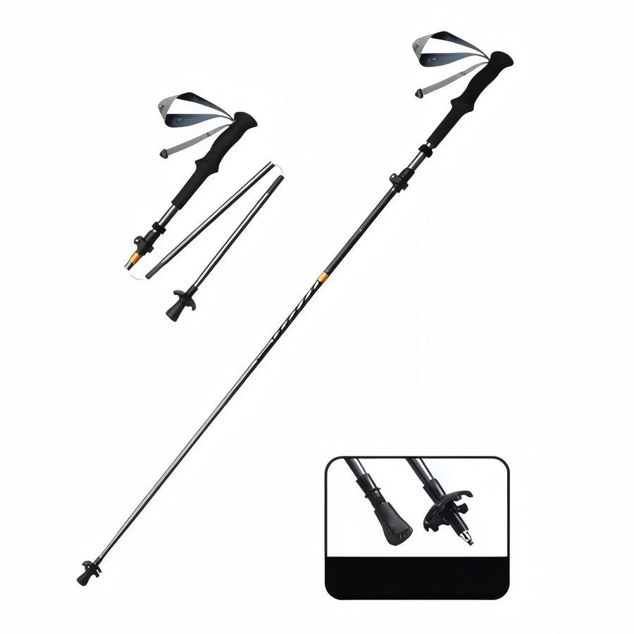 Carbon Fiber Folding Trekking Pole Lightweight Hiking Trail Stick – product view 16 | Great Lakes Outdoor