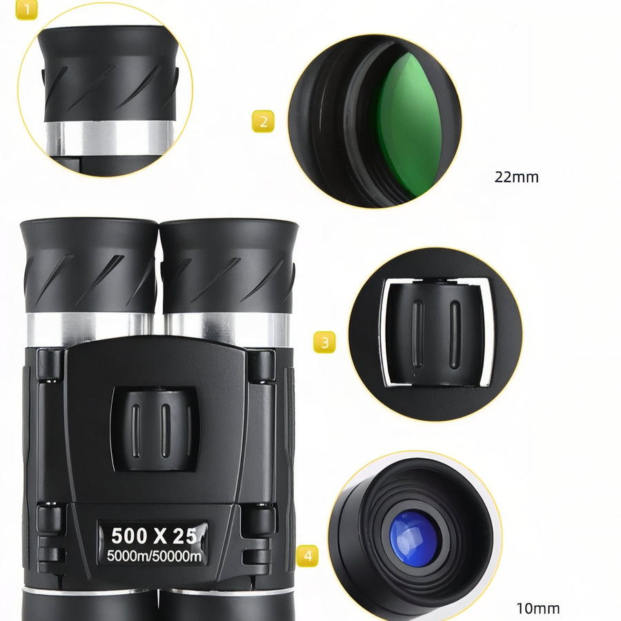 Compact Hiking Binoculars 8x22 HD Pocket Optics for Travel – product view 11 | Great Lakes Outdoor