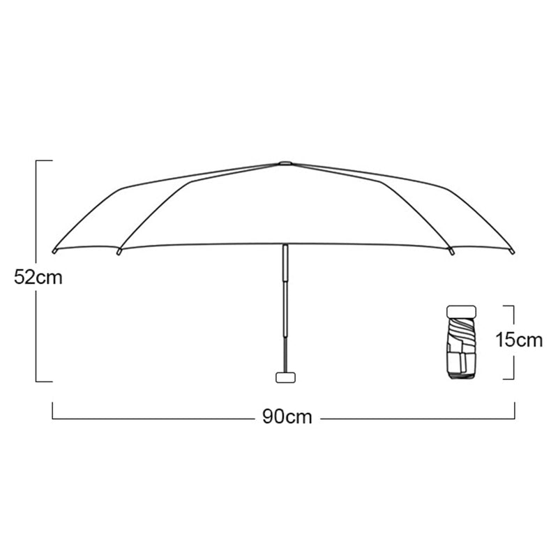 Compact Lightweight Travel Umbrella for Outdoor Hiking and Commuting – product view 5 | Great Lakes Outdoor