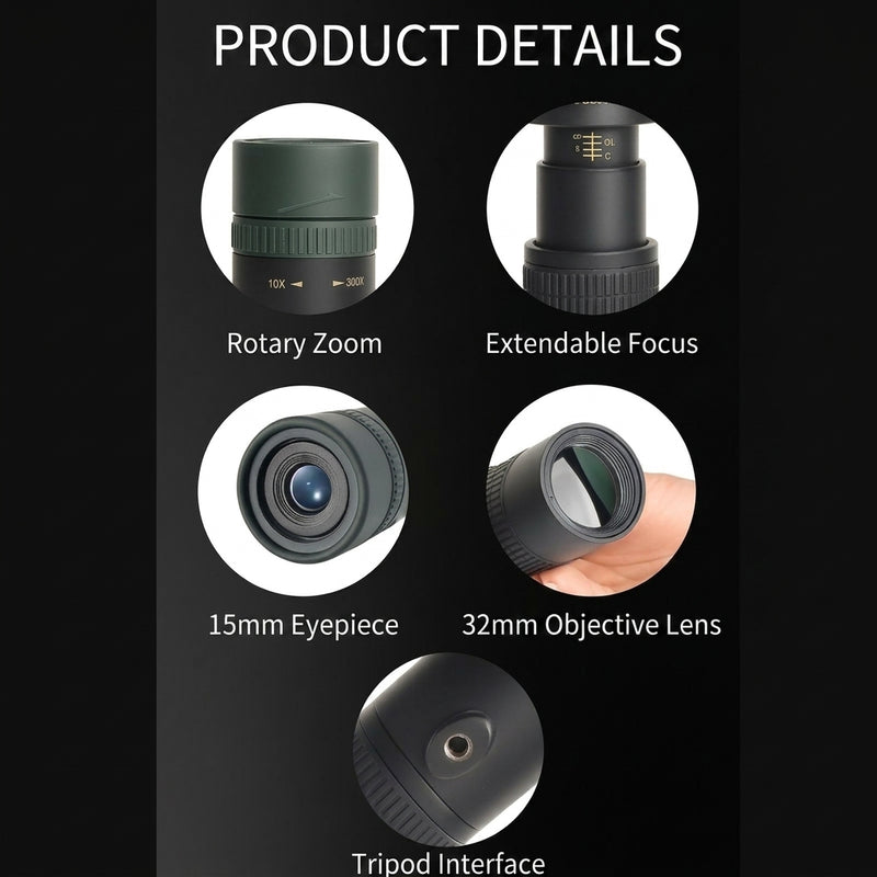 Compact Zoom Monocular High Definition Pocket Scope for Hiking – product view 5 | Great Lakes Outdoor