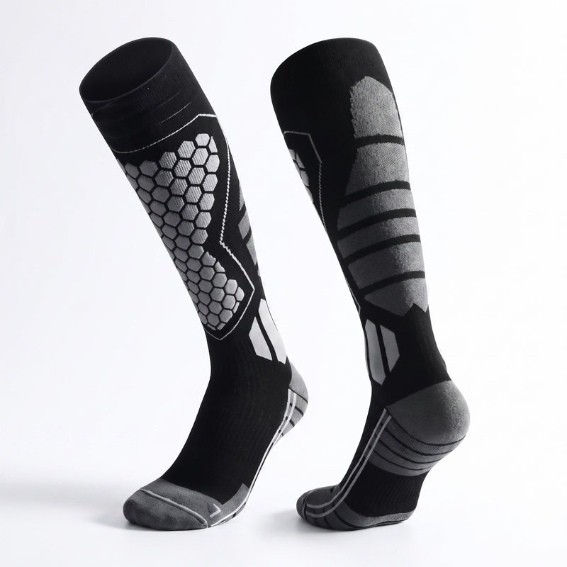 Compression Hiking Socks Tall Arch Support Reinforced Heel And Toe, product photo 6