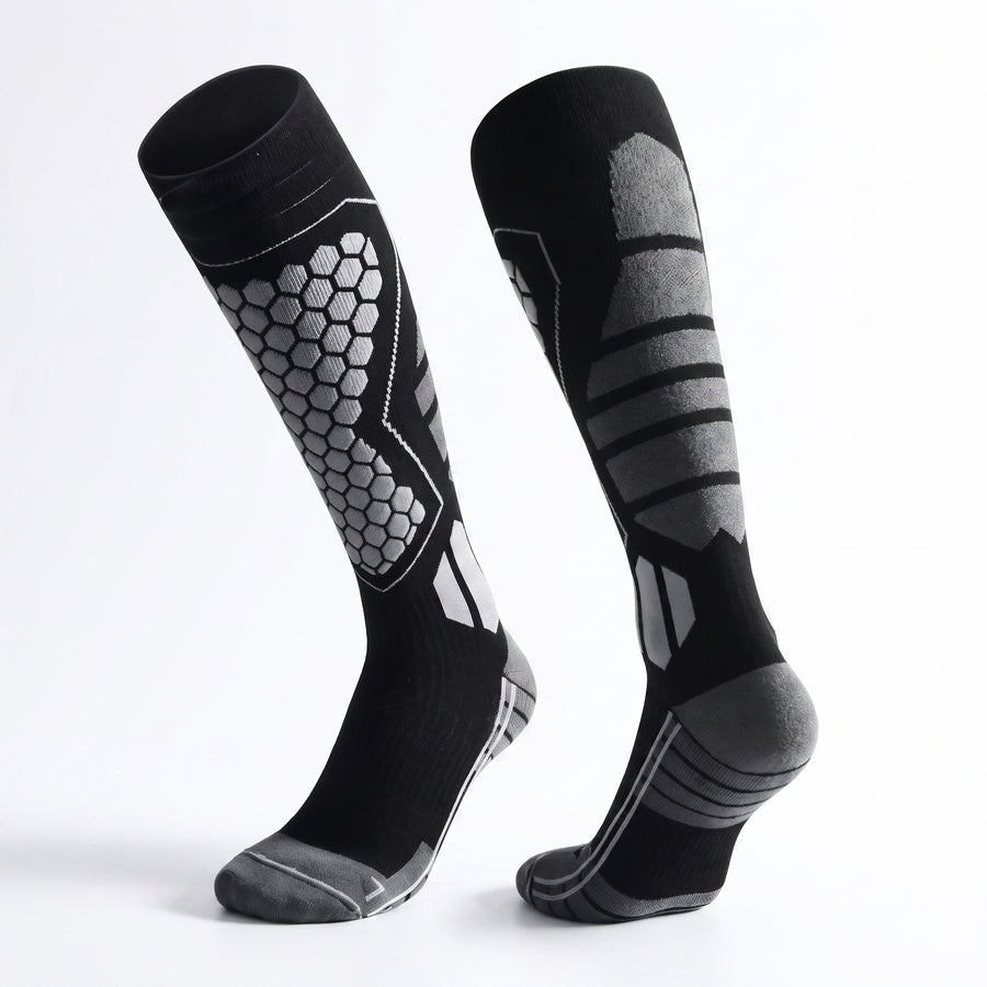 Compression Hiking Socks Tall Arch Support Reinforced Heel And Toe, product photo 6