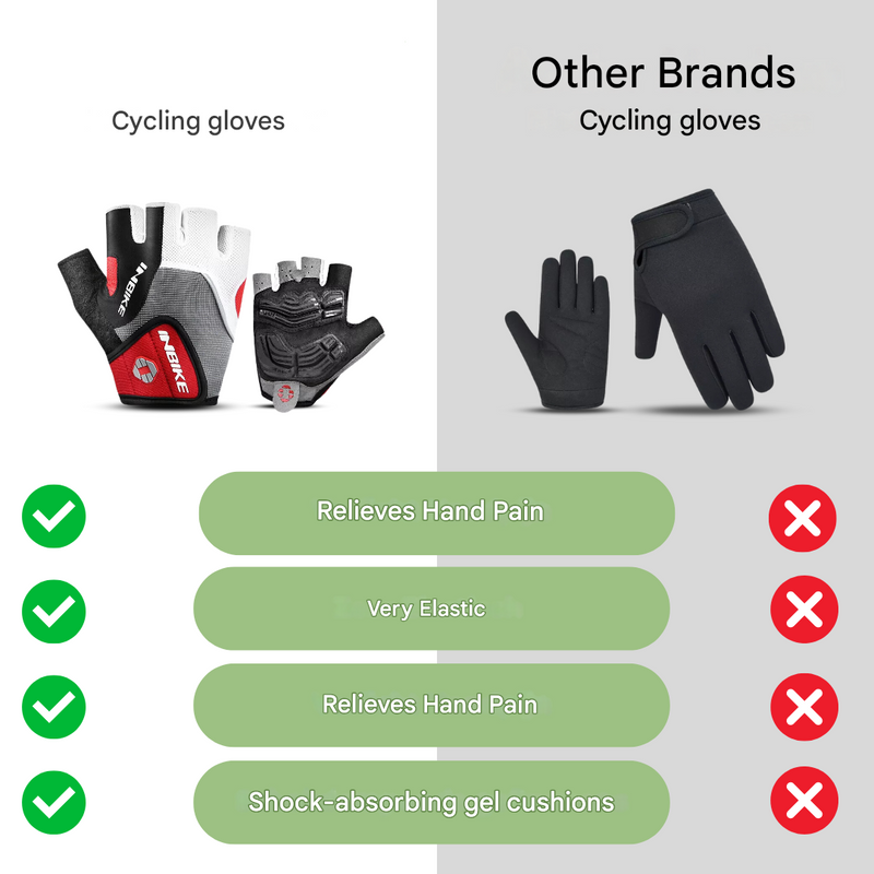 Cycling Gloves 3D Gel Padded Breathable Anti Slip Bike Gloves – product view 13 | Great Lakes Outdoor