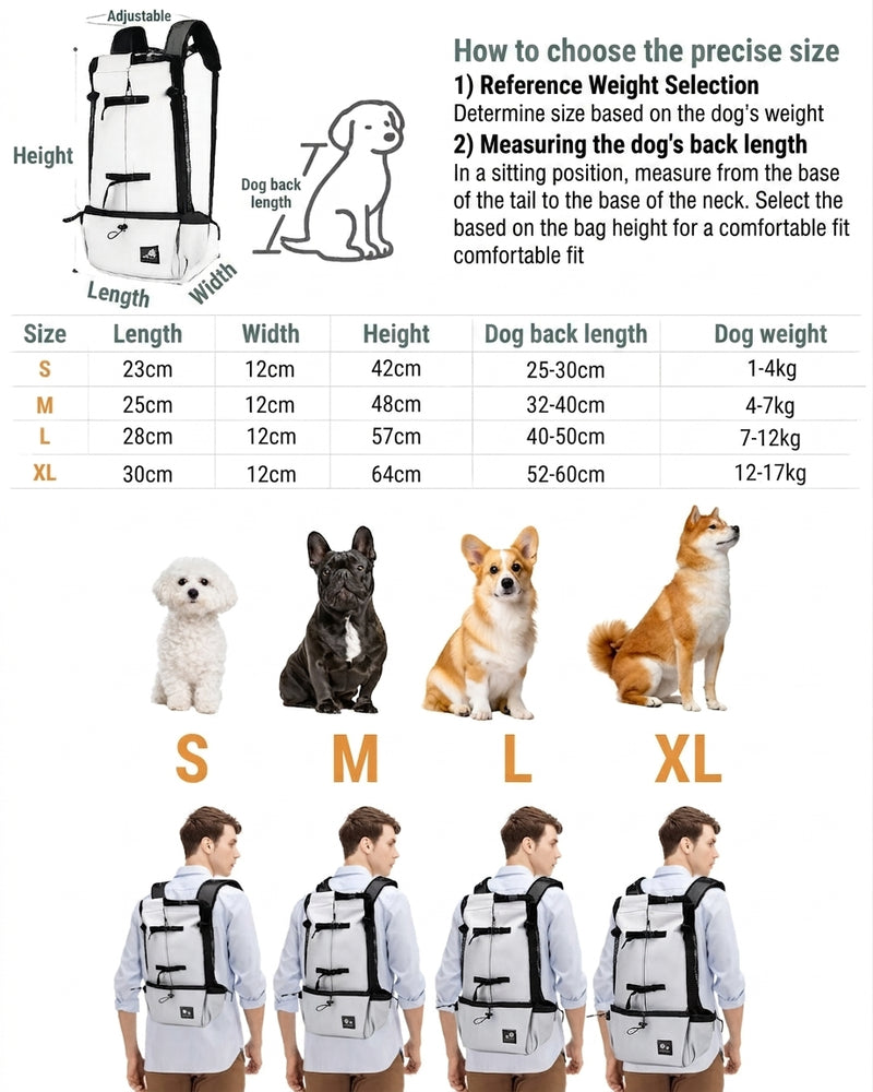 Dog Carrier Backpack Breathable Outdoor Hiking Pet Travel Bag – product view 14 | Great Lakes Outdoor