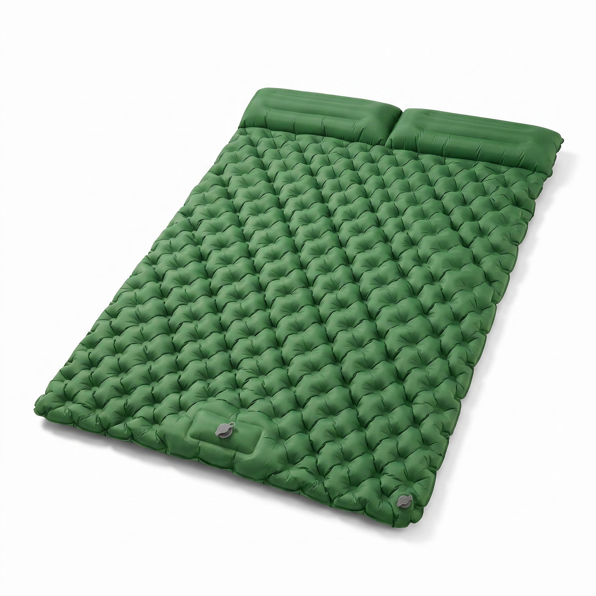 Double Air Mattress Built In Pump 40D Nylon Camping Sleeping Pad, product photo 1