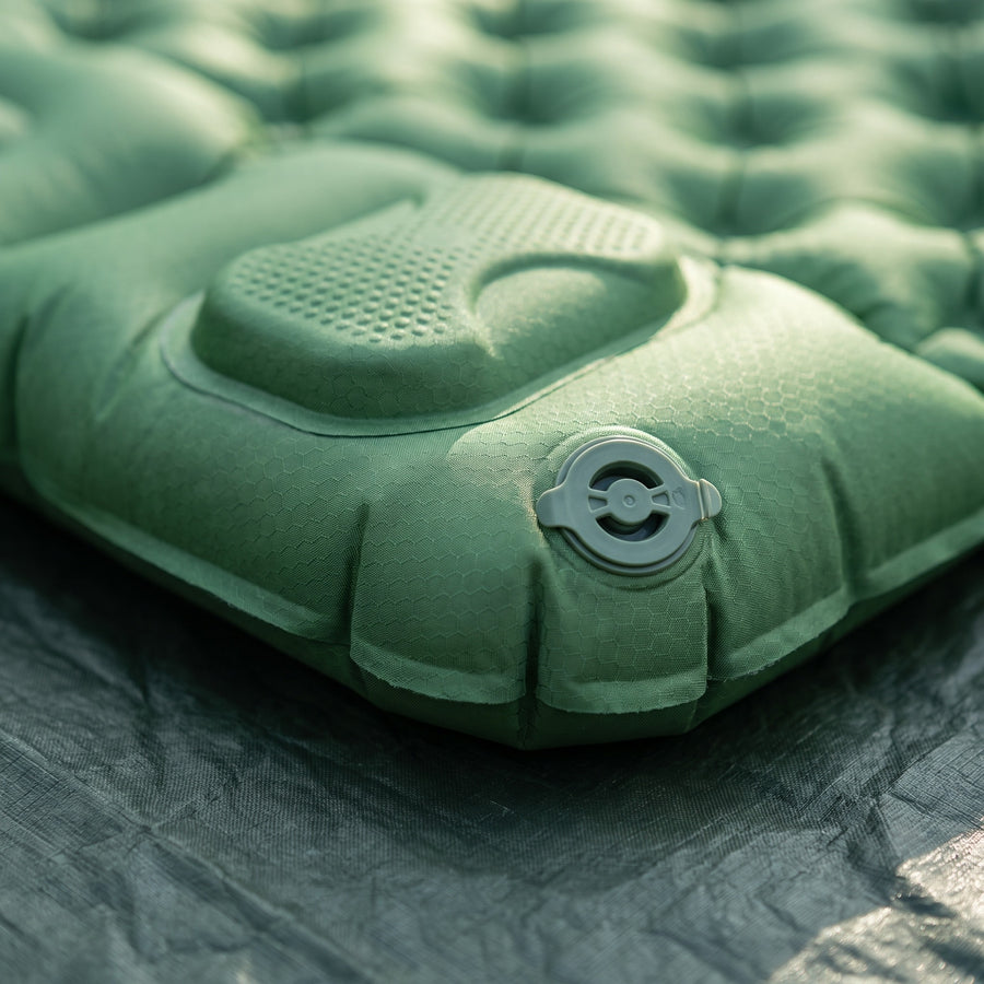 Double Air Mattress Built In Pump 40D Nylon Camping Sleeping Pad, product photo 4