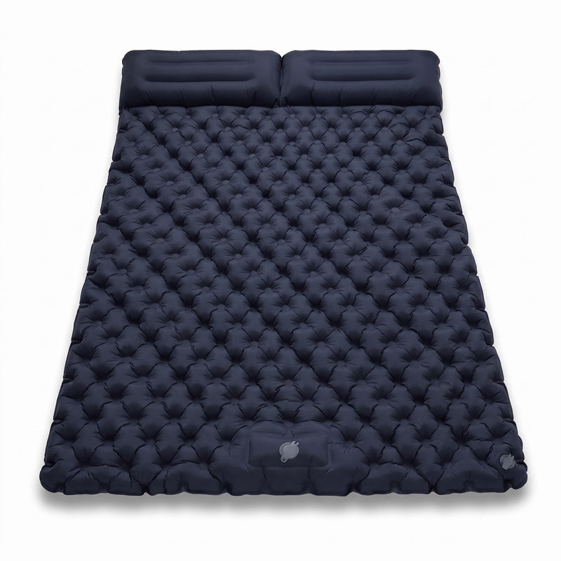 Double Air Mattress Built In Pump 40D Nylon Camping Sleeping Pad, product photo 7