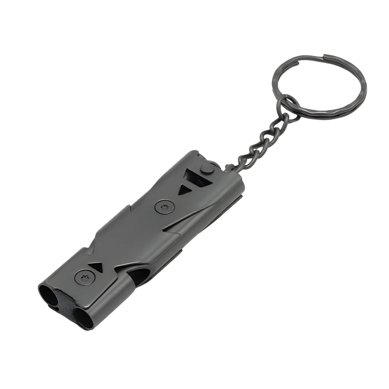 Double Tube Emergency Survival Whistle Loud 180dB Keychain Signal – product view 9 | Great Lakes Outdoor