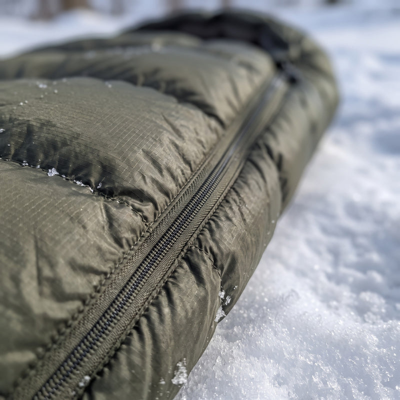 Down Mummy Sleeping Bag Rated 0F Nylon Shell Winter Expedition, product photo 4
