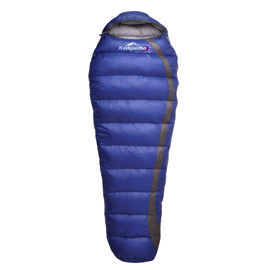 Down Sleeping Bag Rated 20F Lightweight Mummy Nylon Shell, product photo 1