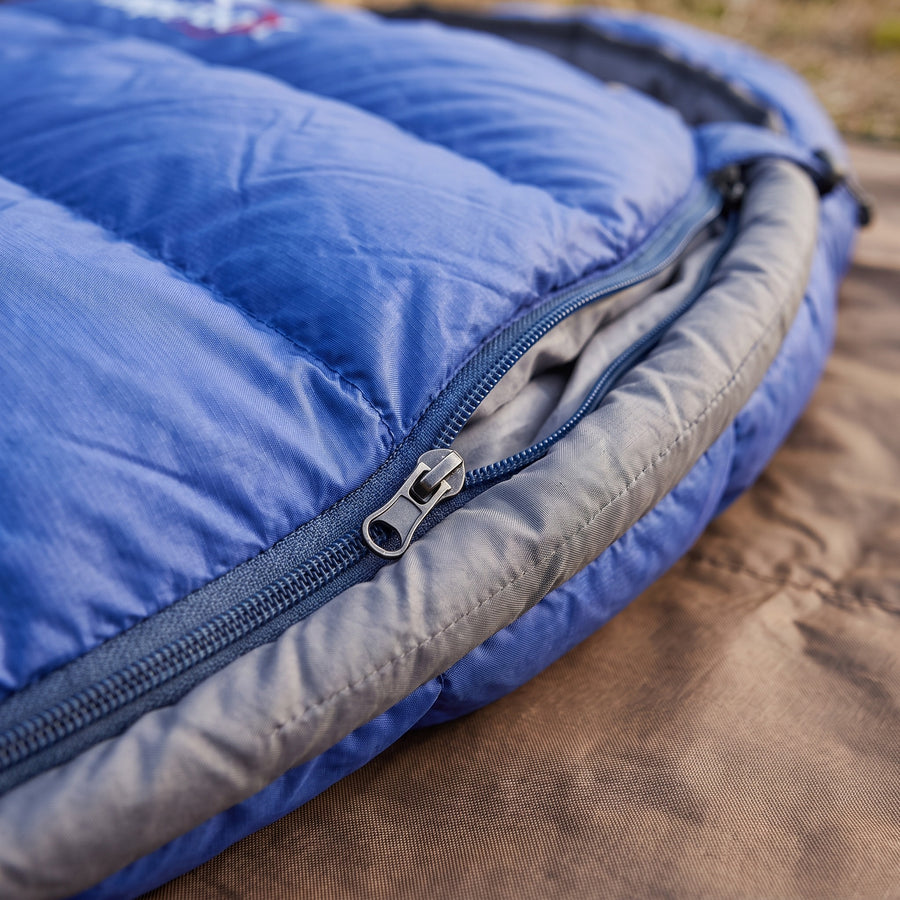 Down Sleeping Bag Rated 20F Lightweight Mummy Nylon Shell, product photo 4