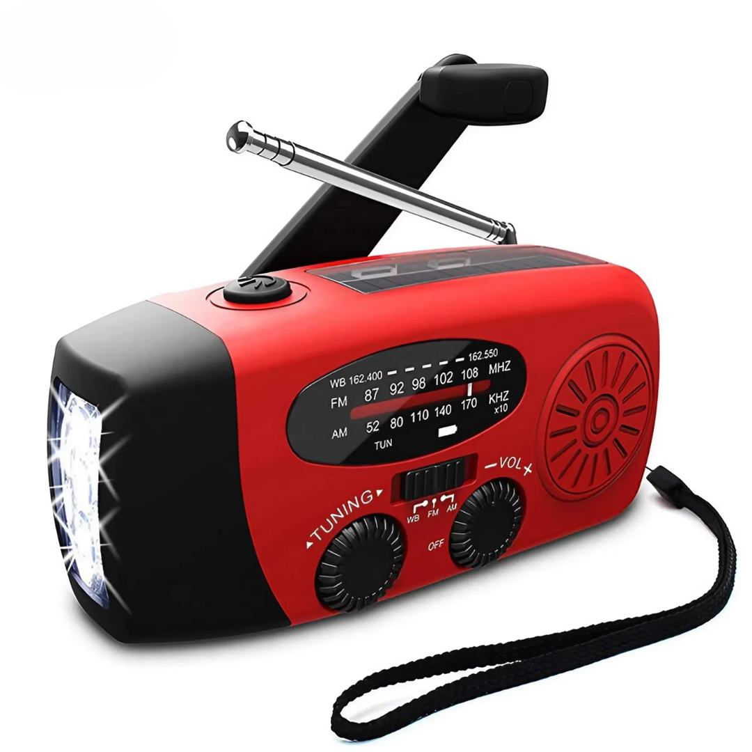 Emergency Radio Power Bank Flashlight Solar Hand Crank Weather Radio – product view 1 | Great Lakes Outdoor
